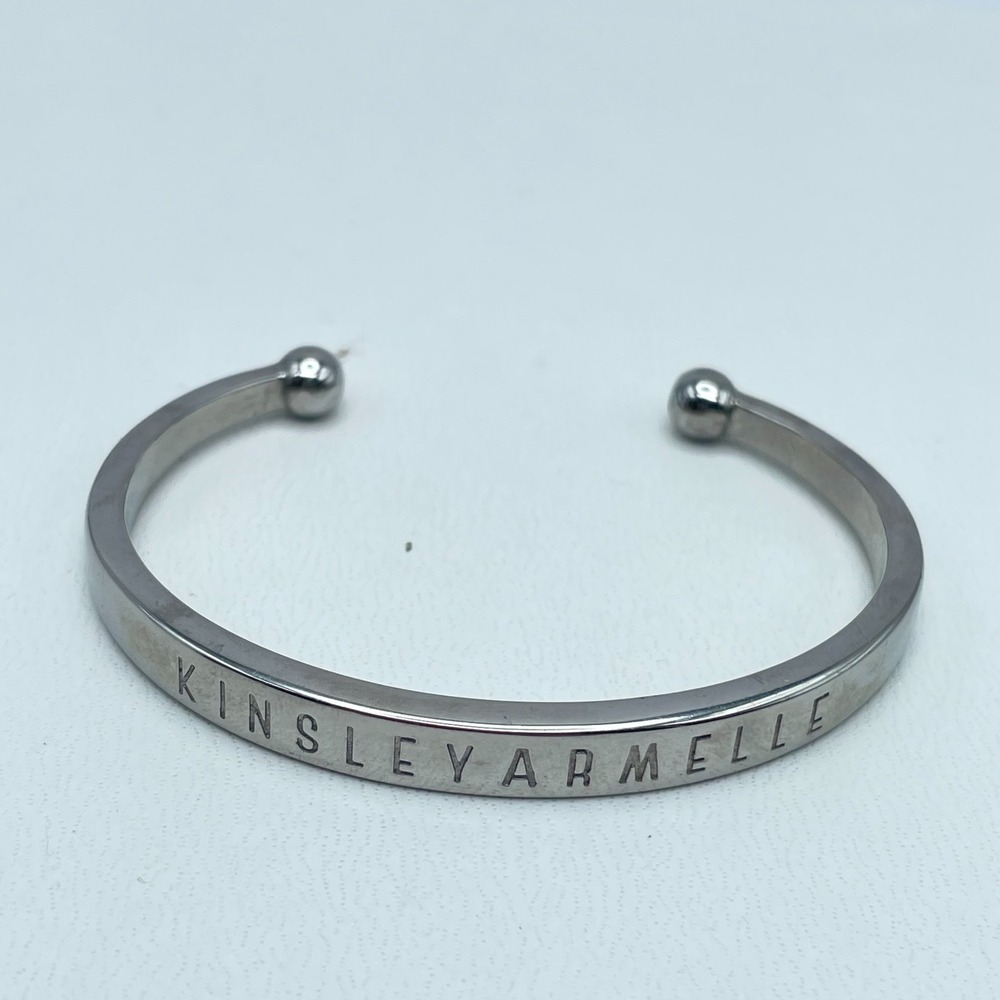 Vintage Y2K Silver Tone Teardrop Bracelet Smoky Glass Crystal Statement Jewelry